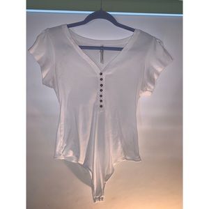 Free people white body suit